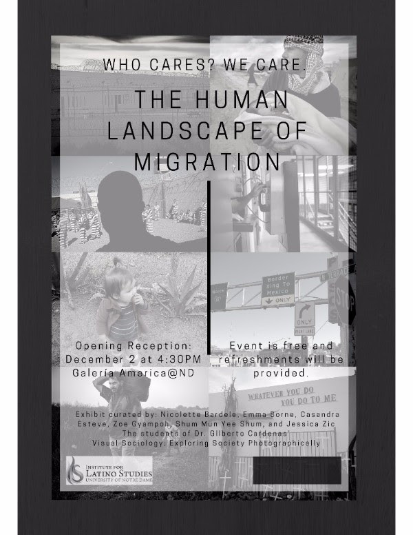 Human Landscape of Migration exhibit poster