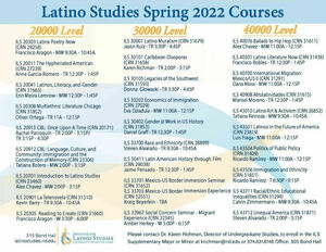 Spring 2022 Latino Studies Course 11 3 21
