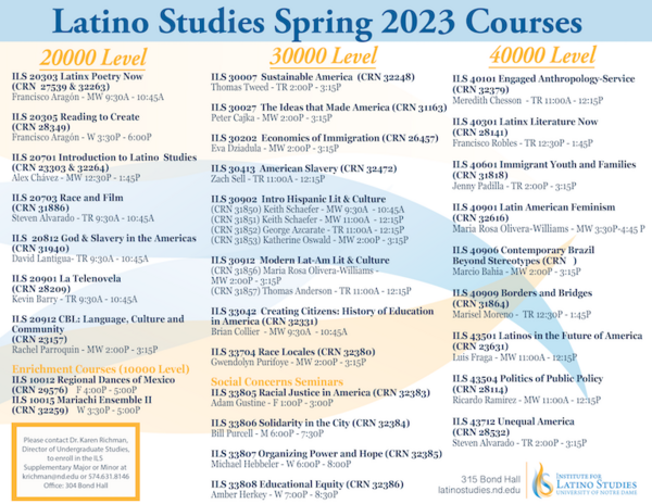 LS Spring 2023 Courses