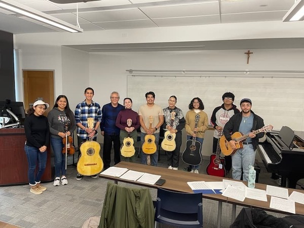Mariachi Spring 2022 class with guest instructor Victor Pichardo.