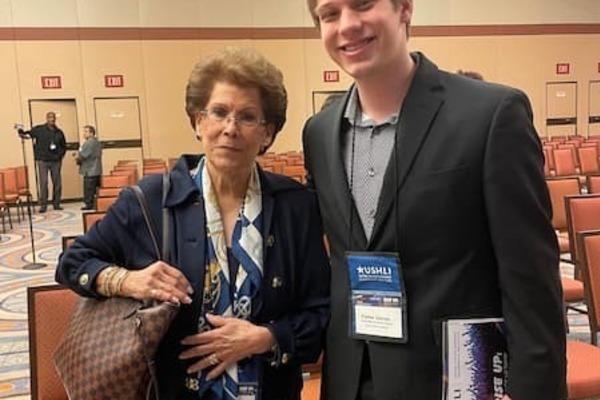 Parker Gaines and Dr. Antonia Novello