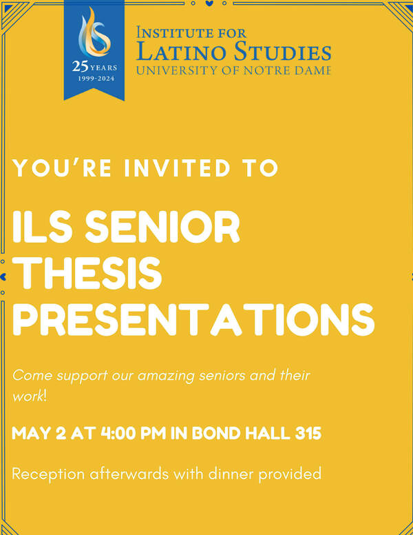 ILS Senior Thesis Presentations Poster