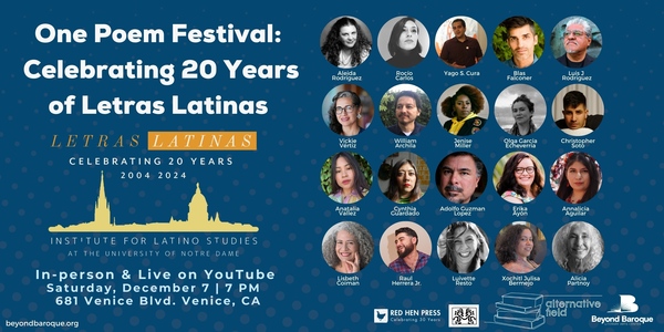One Poem Festival Letras Latinas